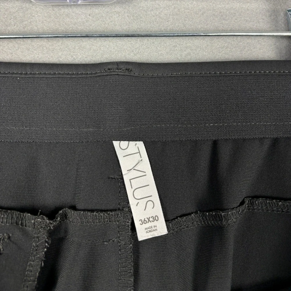 Stylus Performance Golf Pants 36x30 Dark Gray Stretch Athletic Trousers